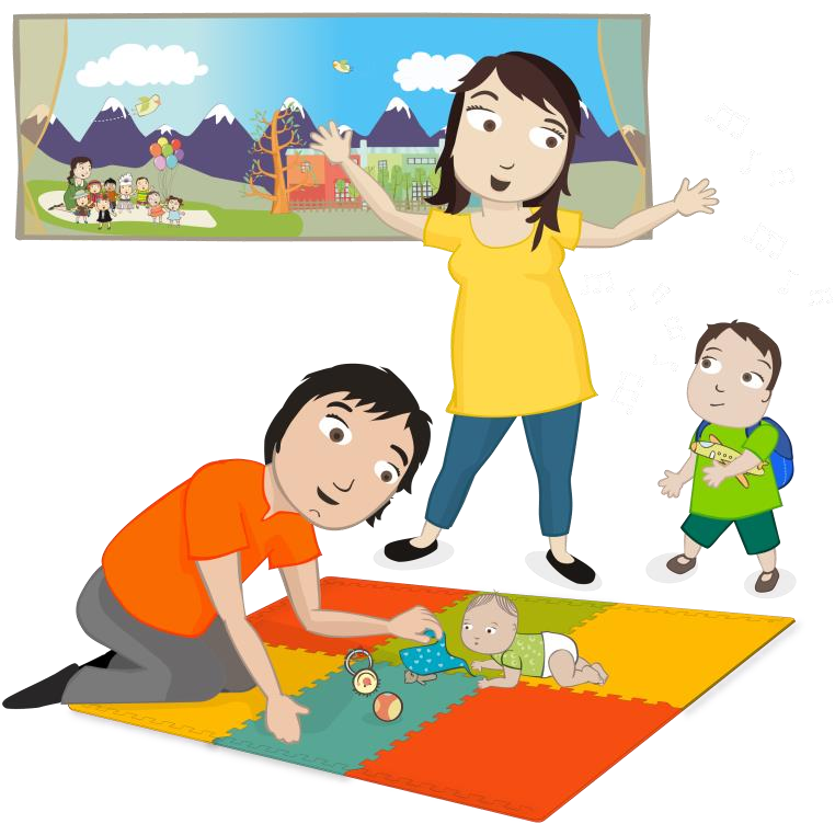 Niños y niñas de 0 a 2 años