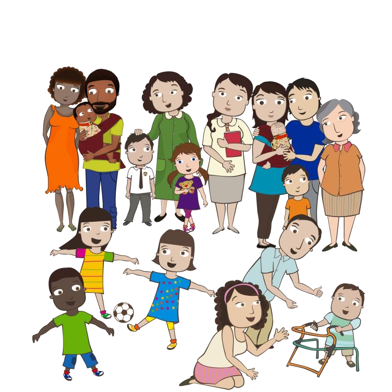 Niños y niñas de 2 a 4 años