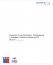 Evaluación de las condiciones priorizadas en el Programa de Apoyo al Recién Nacido