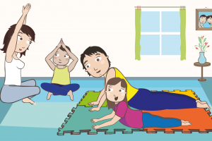 Yoga Infantil, posturas y respiraciones básicas.