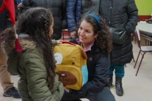 Región del Maule: Presidente Gabriel Boric y Ministra Javiera Toro visitan a personas albergadas en Escuela Llankanao